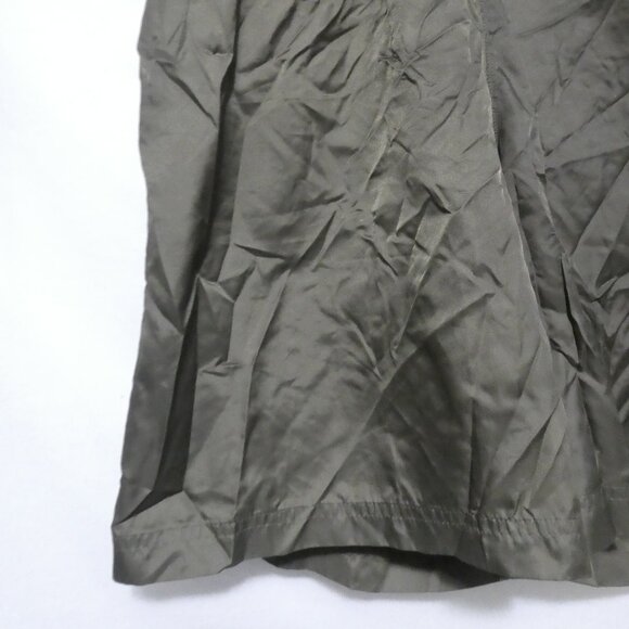 ADIDAS | large | Olive Green Exercise Shorts W/ White Stripe Panels | No Pockets - Picture 6 of 16